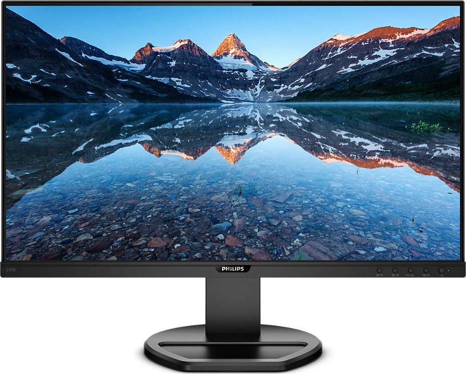 Monitor Philips B-line 243B9/00, 23.8 `, FullHD, D-Sub (VGA) x1, DisplayPort x1, HDMI x1, USB-C x1, Clasa D, Negru