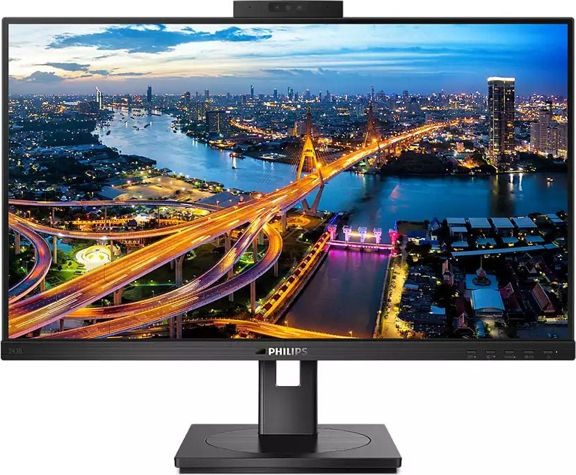 Monitor Philips LED IPS 23.8'', Full HD, 75Hz, 4ms, FlickerFree, Pivot, HDMI, USB, USB-C, 243B1JH/00
