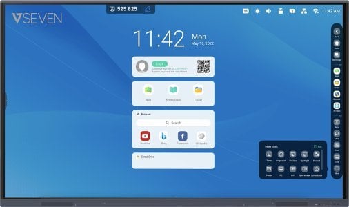 Monitor V7 75 IN 4K IFP ANDROID 11 DISPLAY