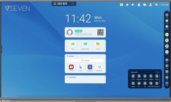 Monitor V7 75IN PRO IFP ANDROID 11 DISPLAY
