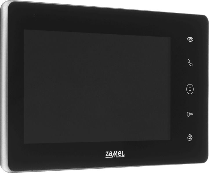 Monitor video IPS HD Zamel de 7 inchi cu ecran tactil și gateway WiFi negru VP-809BHDWIFI ENT10000471