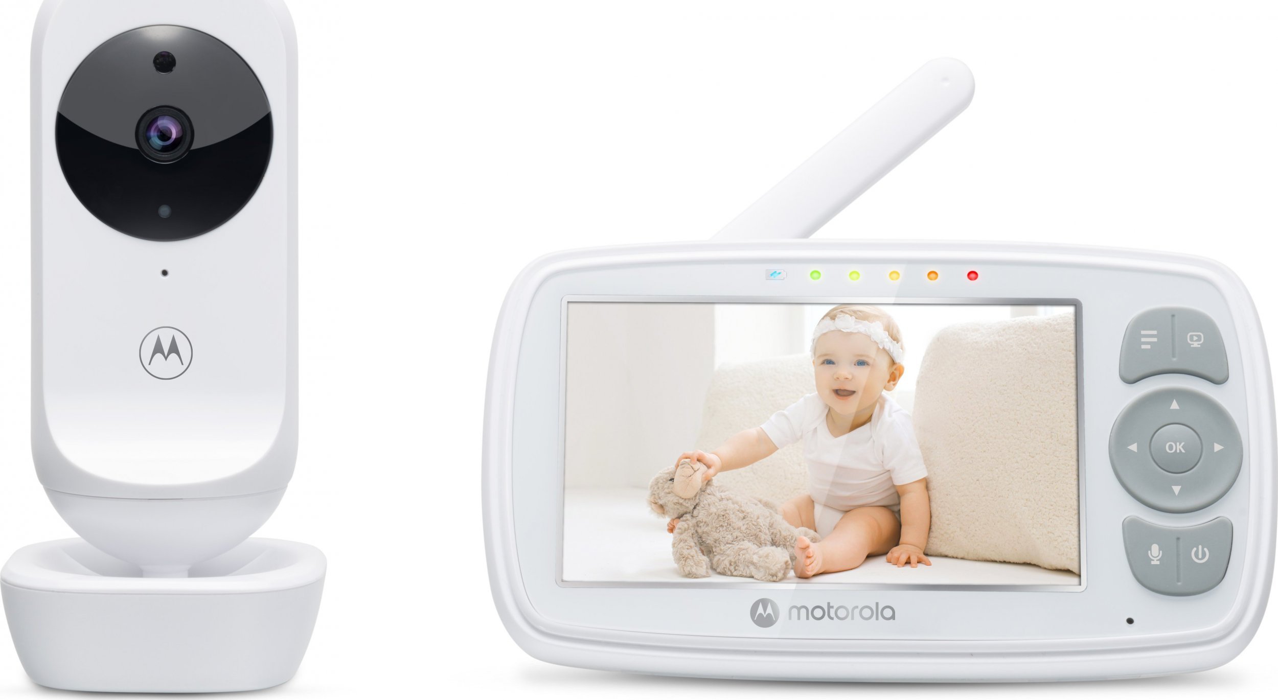 Monitoare video bebelusi - Monitor video pentru copii Motorola VM34,bidirecțional,300 m, reîncărcabilă,
alb,
Fără fir