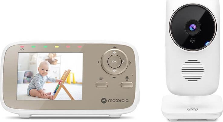 Monitoare video bebelusi - Monitor video pentru copii Motorola VM483,bidirecțional, 300 m,baterie-rețea,
Fără fir,
Maro
