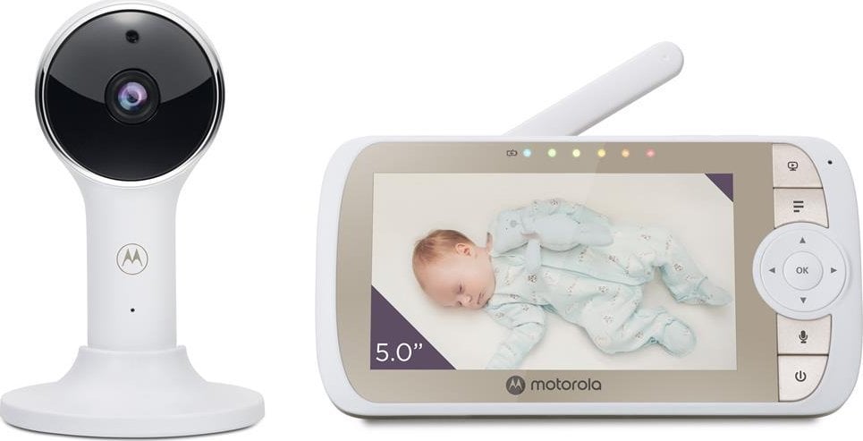 Monitoare video bebelusi - Monitor video pentru copii, Motorola, VM65x, Wi-Fi, Full HD, Alb