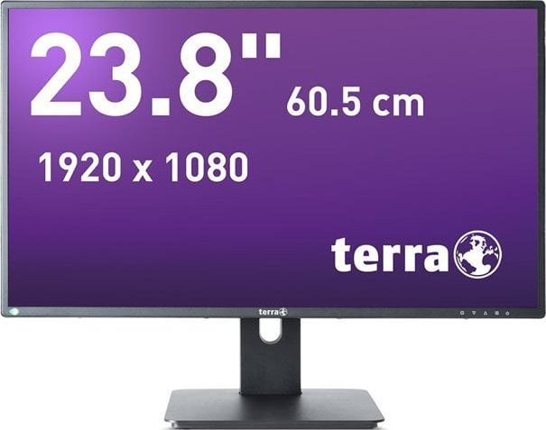 Monitor Wortmann AG Wortmann AG TERRA 3030206 LED display 60,5 cm (23.8`) 1920 x 1080 px Full HD Czarny