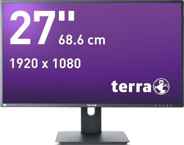 Monitor Wortmann AG Wortmann AG TERRA 3030207 LED display 68,6 cm (27`) 1920 x 1080 px Full HD Czarny