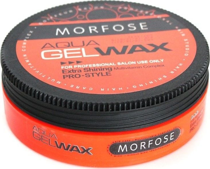 Morfose MORFOSE_Professional Aqua Hair Gel Wax Ceara gel lucioasa extra stralucitoare pentru par Pepene galben 175ml