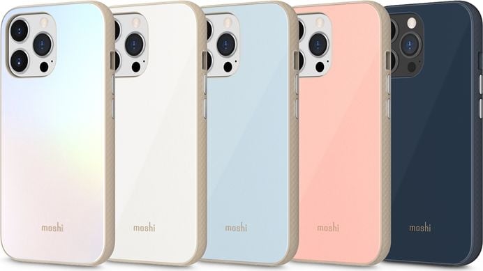 Moshi Etui Moshi iGlaze pentru Apple iPhone 13 Pro (sistem SnapTo) (albastru ardezie)