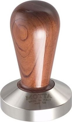 Tamper de cafea din lemn MOTTA, 58 mm, Maro