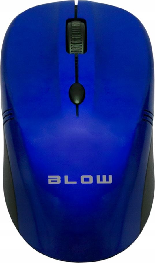 Mouse Blow MP-10 84-004, Optic, USB, Wireless, 1600 DPI, 4 butoane, Negru-Albastru