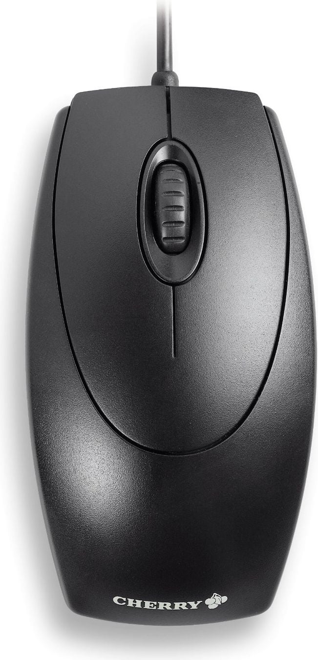 Mouse Cherry M-5450, Optic, USB, cu fir, 1000 DPI, 3 butoane, Negru