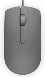 Mouse Dell MS116 570-AAIT, Optic, cu fir, 1000 DPI, USB, 3 butoane, Gri