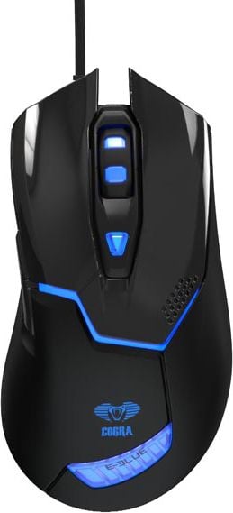 Mouse e-blue Cobra 622 EMS622BKAA-IU, Gaming, Optic, USB, 6 butoane, 1600 DPI, Negru