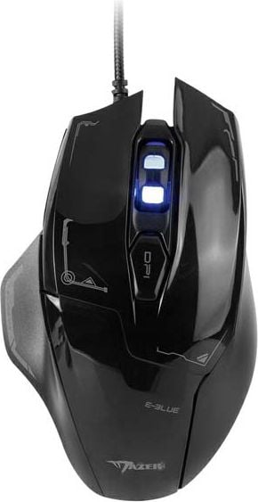 Mouse E-blue Mazer EMS642BKAA-UI, Gaming, Optic, USB, 6 butoane, 2500 DPI, Negru