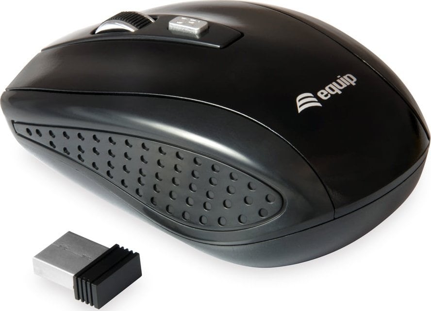 Mouse Equip Optische Reisemaus, Kabellos, negru