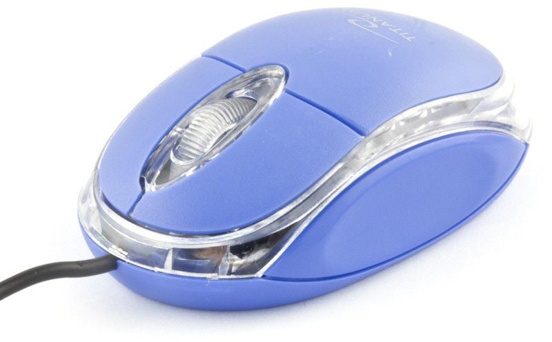 Mouse Esperanza Raptor TM102B, Optic, USB, 1000dpi, 3 butoane, Albastru-Transparent