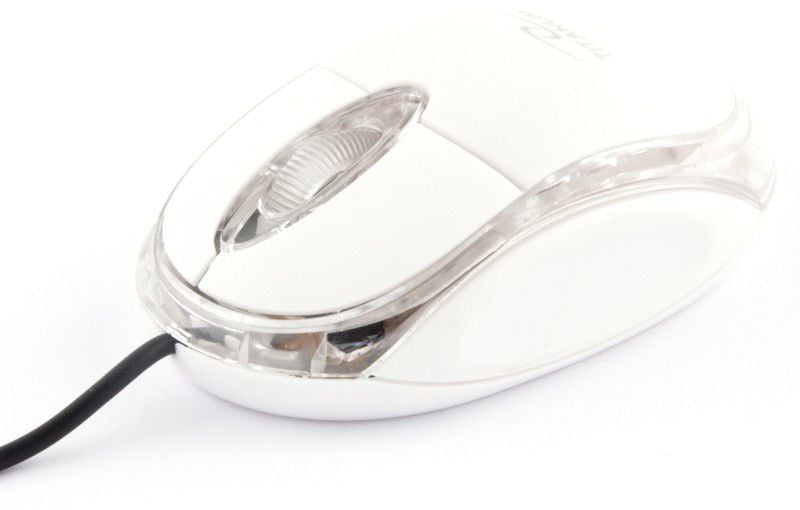Mouse - Mouse Esperanza Raptor TM102W, Optic, USB, 1000dpi, 3 butoane, Alb-Transparent