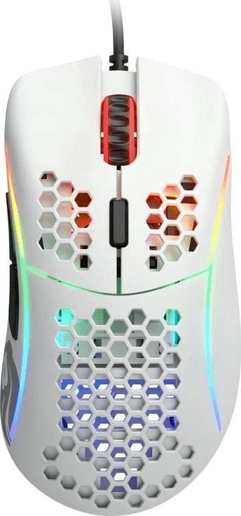 Mouse gaming Glorious Model D, Ultrausor 69g, Alb Gloss