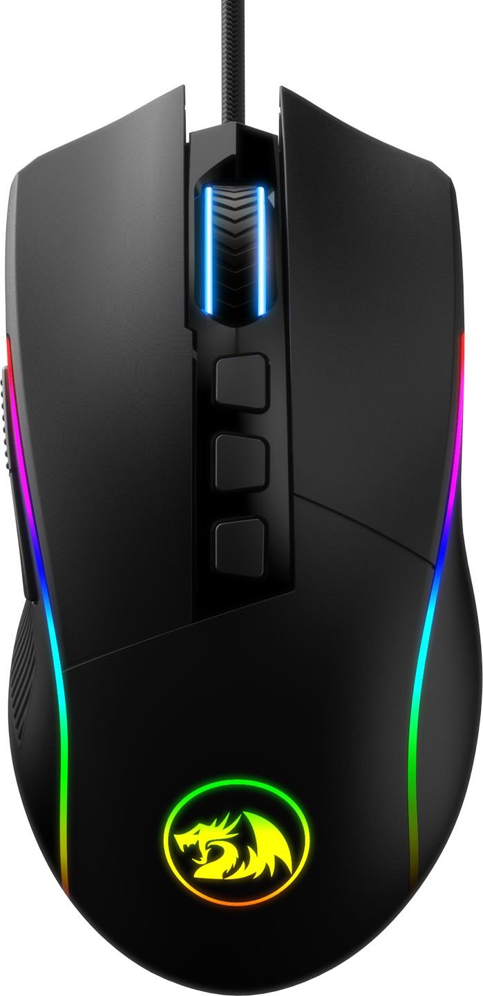 Mouse gaming Redragon Lonewolf 2, Iluminare RGB, Negru