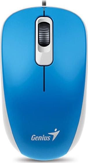 Mouse - Mouse Genius DX-110 (31010116103), Optic, USB, 3 butoane, 1000 DPI, Albastru