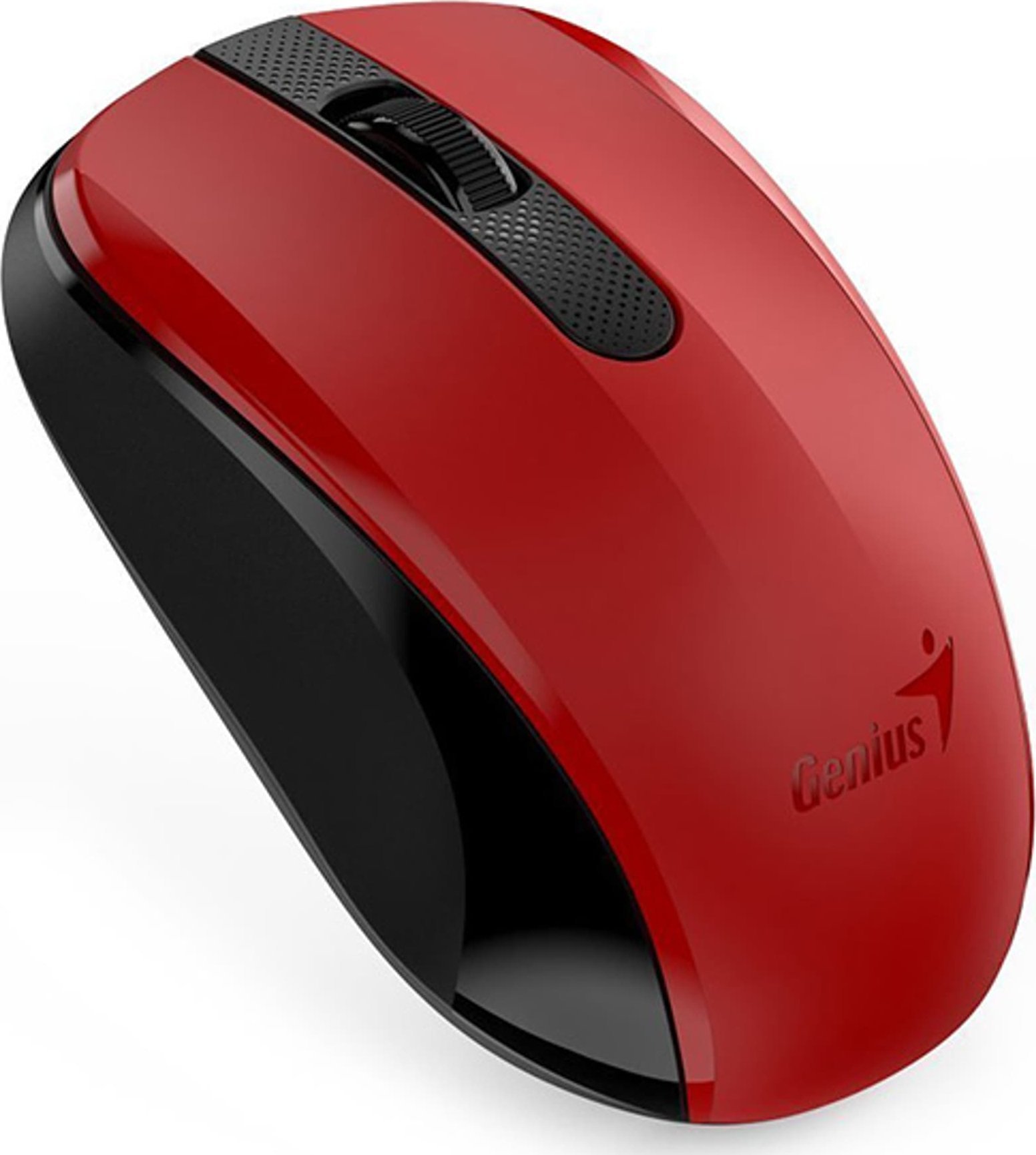 Mouse Genius Mouse Genius NX-8008S, 1200 DPI, 2,4 [GHz], optic, 3 taste, USB fără fir, roșu, 1 buc AA