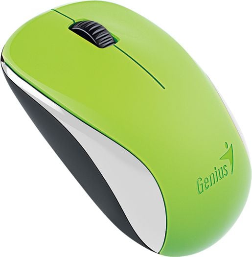 Mouse Genius NX-7000 31030109111, Blue Sensor, USB, Wireless, 1200 DPI, 3 butoane, Alb-Verde