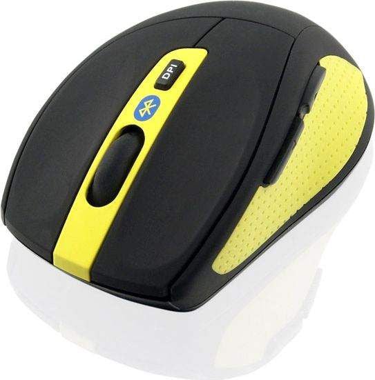Mouse iBOX Bee Pro IMOS604W, Optic, USB, Wifi, 1600 DPI, 6 butoane, Negru-Galben