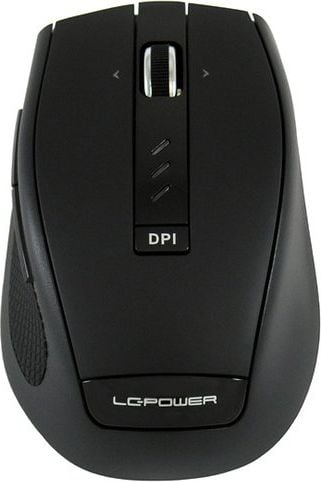Mouse LC-Power M800BW, LC-M800BW, Optic, USB, Wireless, 2000 DPI, 4 butoane, Negru