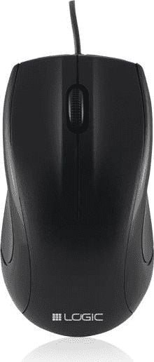 Mouse Logic LM-12, M-LC-LM12, Optic, cu fir, USB, 1000 dpi, 3 butoane, Negru