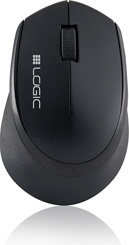 Mouse Logic LM-2A, M-LC-LM2A, Optic, fara fir, USB, 1200 DPI, 3 butoane, Negru