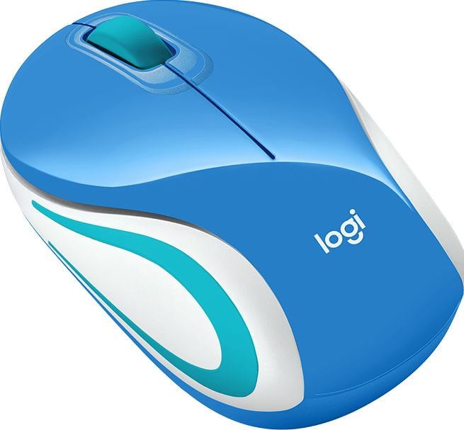 Mouse Logitech M187, 910-002733, Optic, Wireless, USB, 1000 dpi, 3 butoane, Albastru