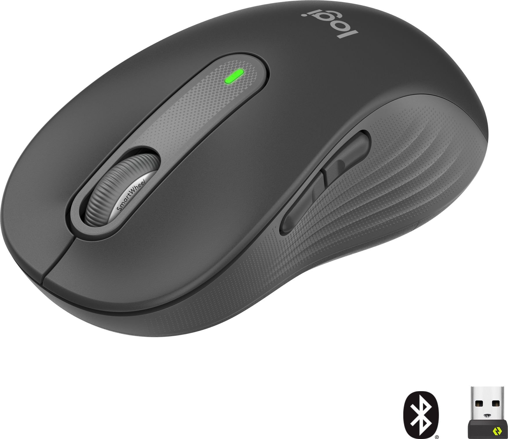 Mouse Logitech M650 L Silent, Bluetooth, Wireless, Bolt USB receiver, Graphite