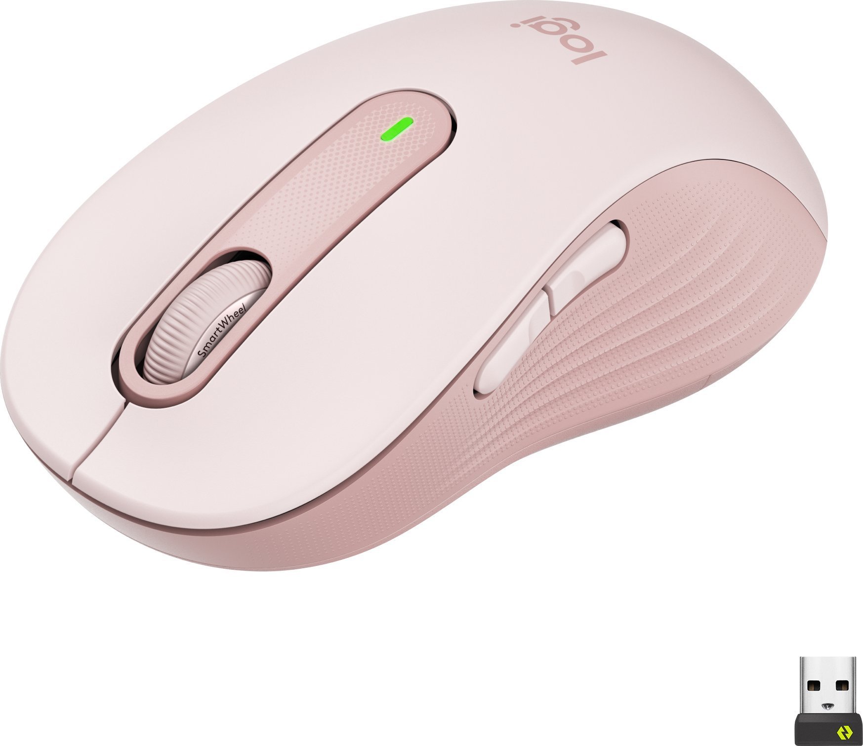 Mouse Logitech M650 L Silent, Bluetooth, Wireless, Bolt USB receiver, Roz