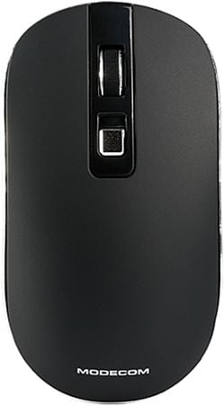 Mouse Modecom WM101 M-MC-WM101-100, Optic, fara fir, USB, 3 butoane, 1600 DPI, Negru