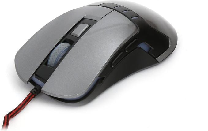 Mouse Omega Varr Om-270, Gaming, Optic, 3200, 6 butoane, Gri