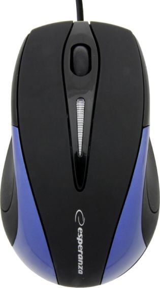 Mouse Optic Esperanza, EM102B, USB, 800 DPI, Negru si Albastru