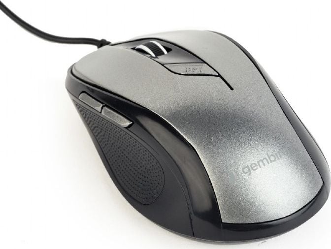 Mouse optic Gembird MUS-6B-01-BG, 1600 DPI, Negru/Gri