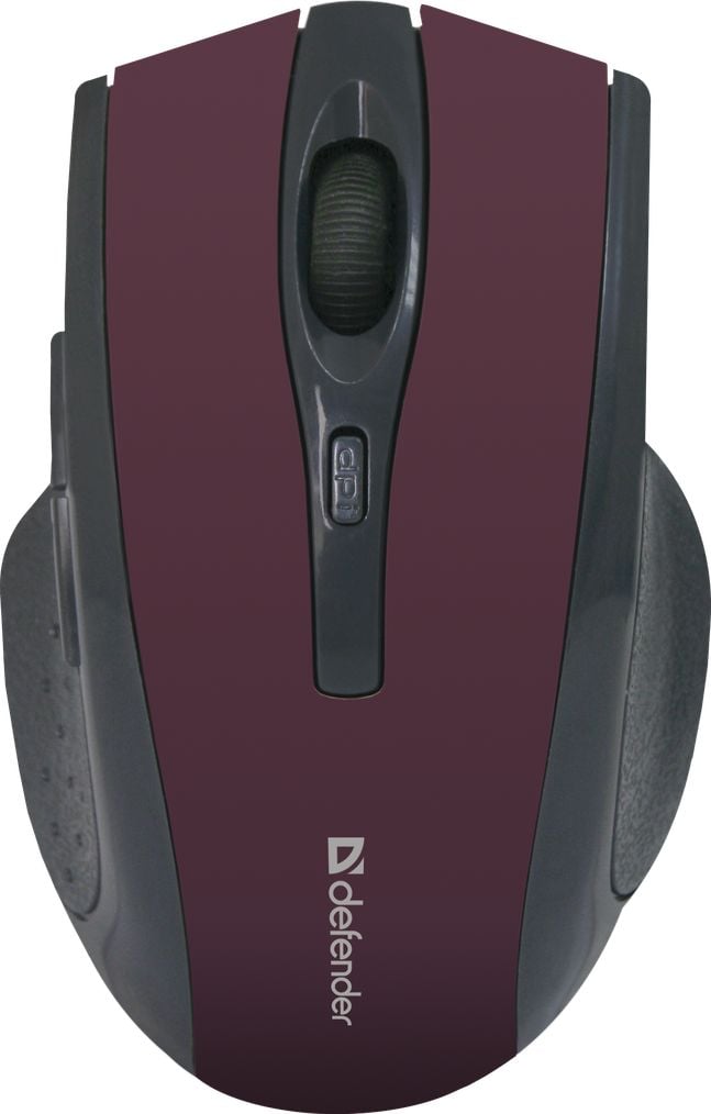 Mouse optic Wireless, DEFENDER Accura MM-665 rosu, 6 butoane, 800-1600 dpi