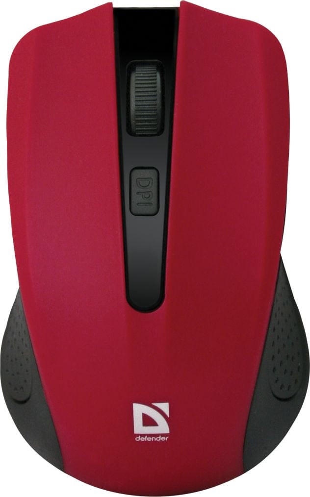 Mouse optic Wireless, DEFENDER Accura MM-935 rosu, 4 butoane, 800-1600 dpi