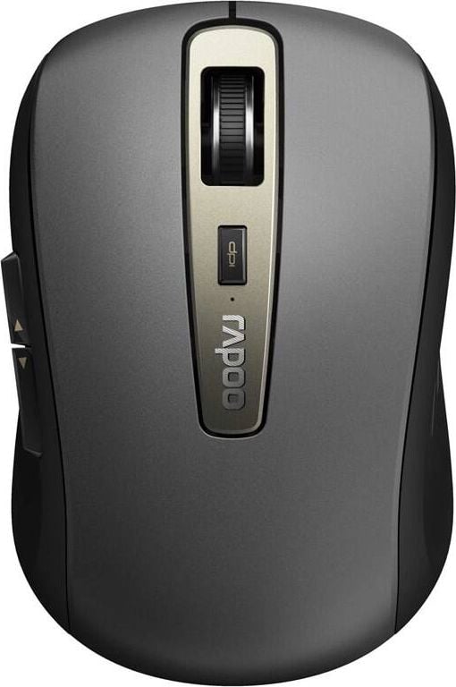 Mouse Optic Wireless Mouse RAPOO MT350, Multi-mode, Bluetooth & 2.4Ghz, Negru