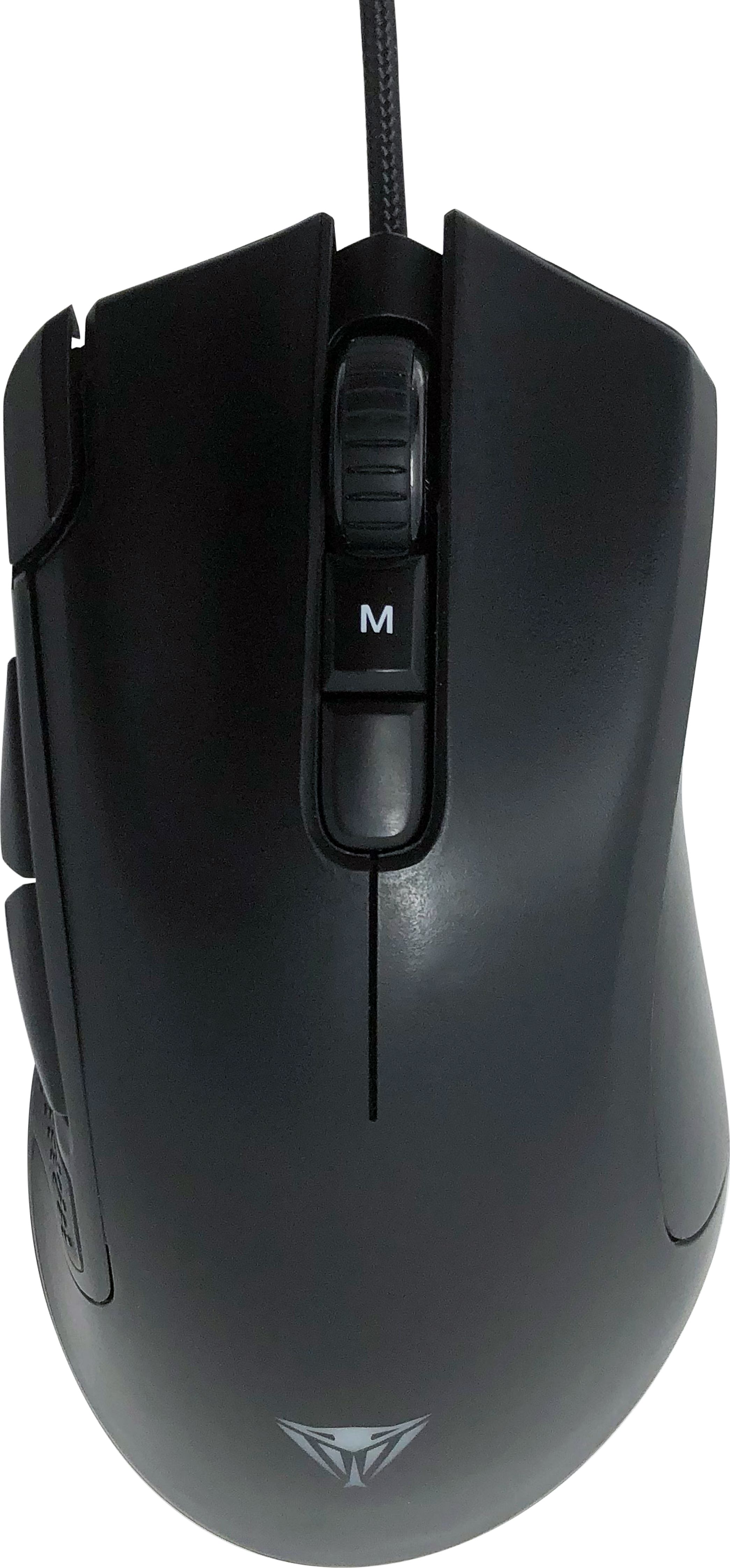 Mouse Patriot Viper v551 (PV551OUXK), Optic, USB, cu fir, 12000 DPI, 8 butoane, Negru