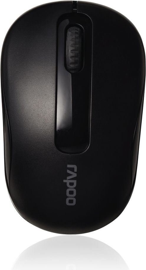 Mouse Rapoo M10PLUS 001802440000, Optic, fara fir, USB, 1000 DPI, 3 butoane, Negru