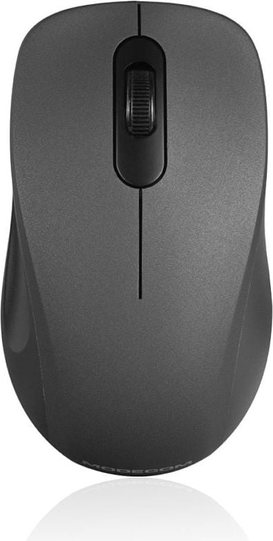 Mouse Silent Modecom WM10S M-MC-WM10S-100, Optic, fara fir, 1600 DPI, 3 butoane, Negru