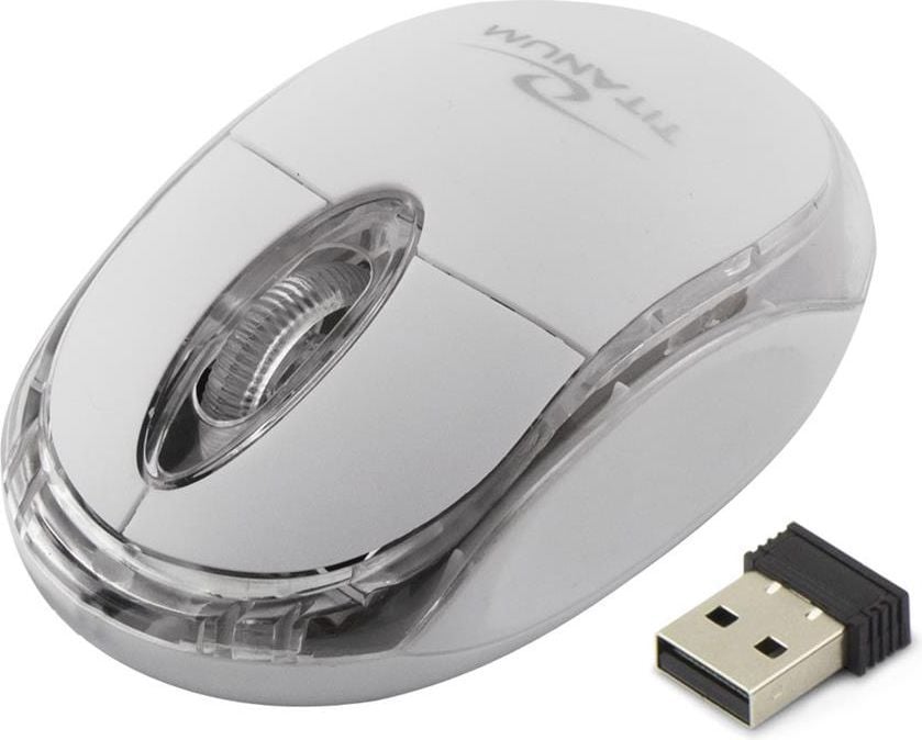 Mouse - Mouse Titanum Condor TM120W, Optic, USB, Wireless, 1000 DPI, 3 butoane, Alb