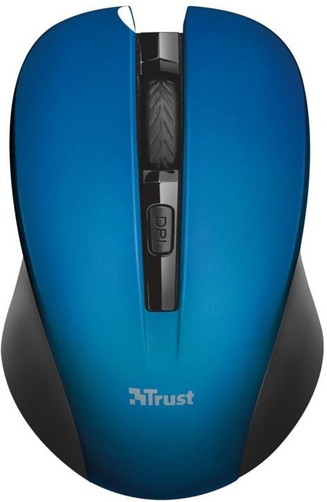 Mouse Trust Mydo Silent Click albastru 21870, Optic, fara fir, 1800 DPI, 4 butoane, Albastru