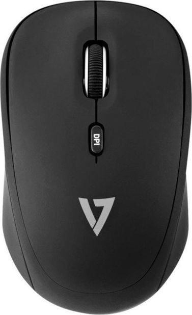 Mouse V7 MW100-1E, Optic, USB, Wireless, 1600 dpi, 4 butoane, Negru