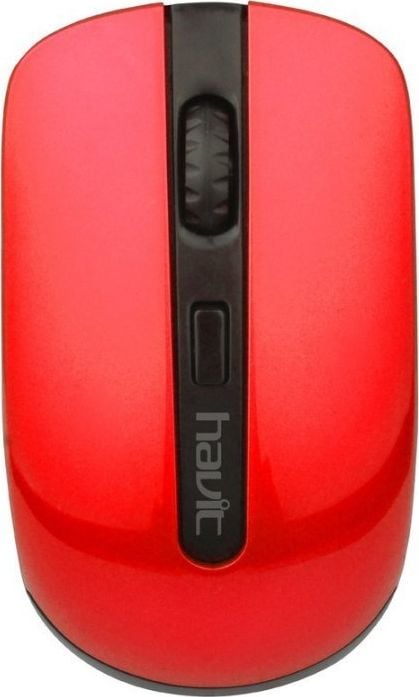 Mouse wireless Havit MS989GT, 2.4GHz, 800-1600DPI, Negru/Rosu