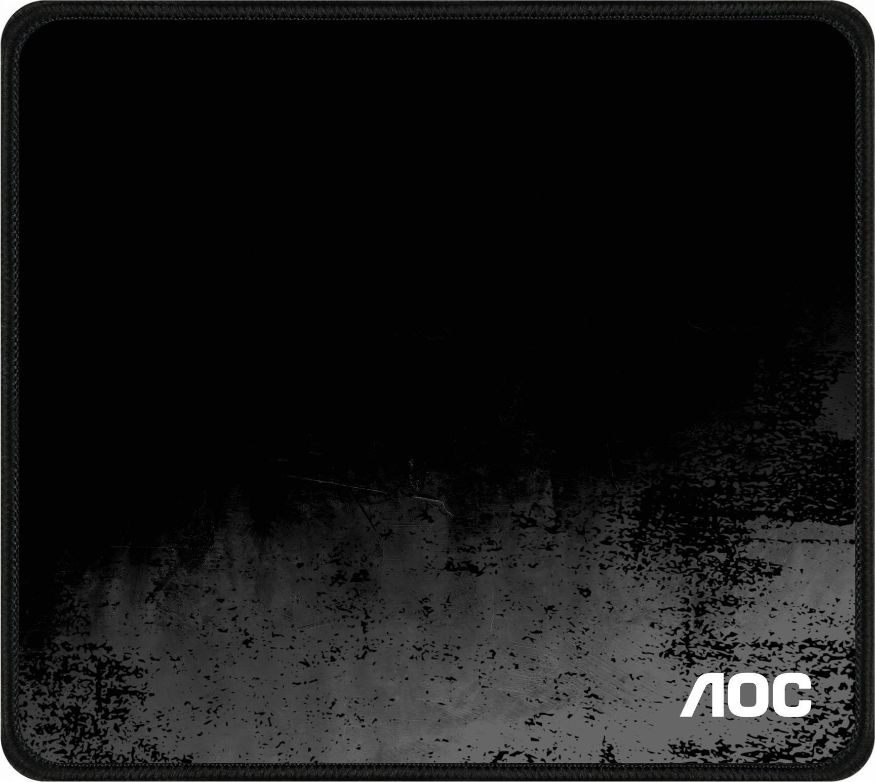 Mousepad de gaming AOC, 450 x 400 mm, Cauciuc, Negru, Alb