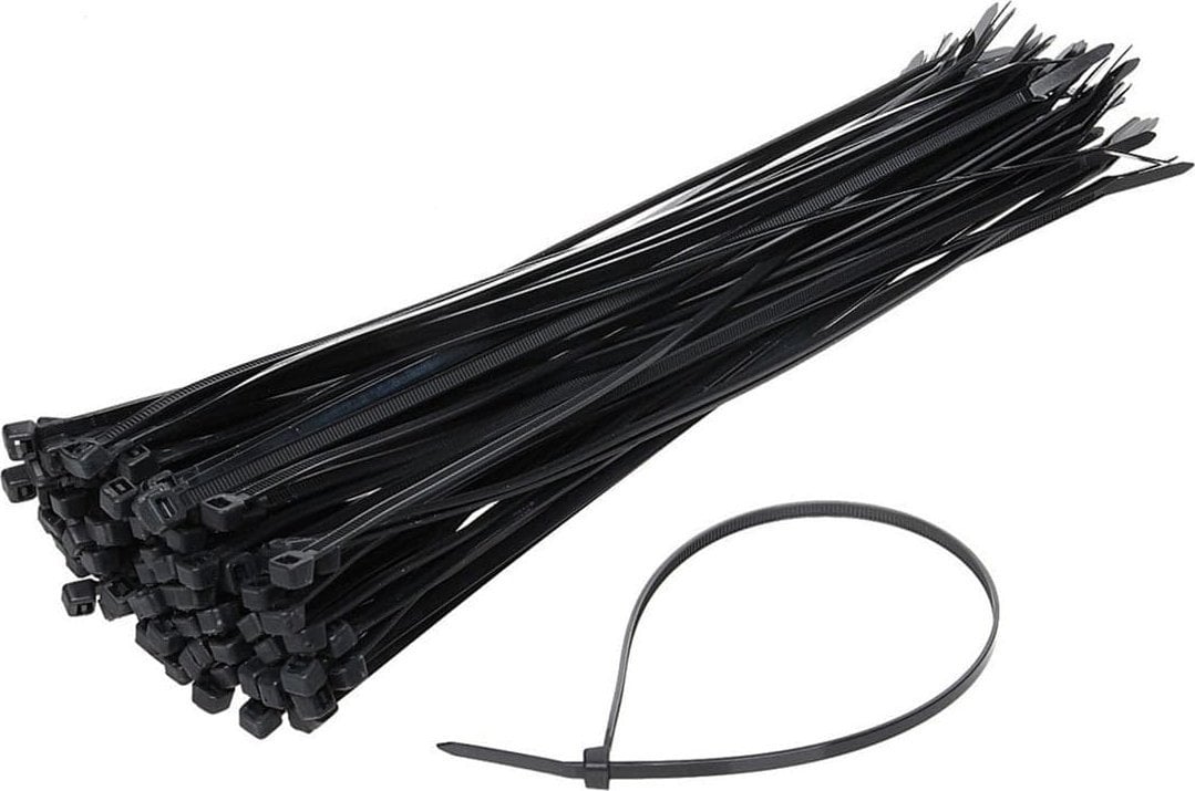 MPC Industries Legături de cablu negre 2,5x150mm - 100 buc.