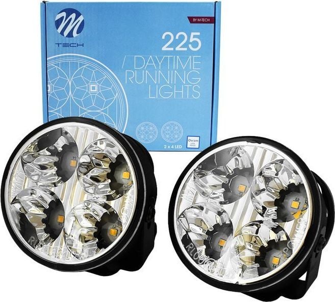 M-Tech Lumini de zi fi 70mm 4 LED 12V RL00 universal automat